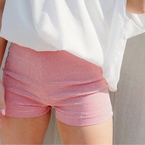 Pink Bedazzled Shorts (Perfect For Eras Tour!)